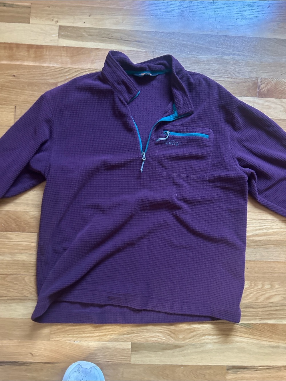 Orvis Trout Bun waffle quarter zip